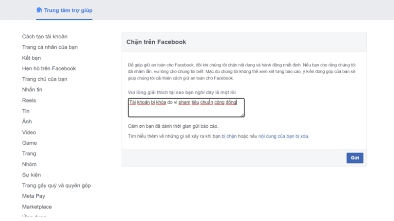 Dấu hiệu khi bị đánh bản quyền Facebook