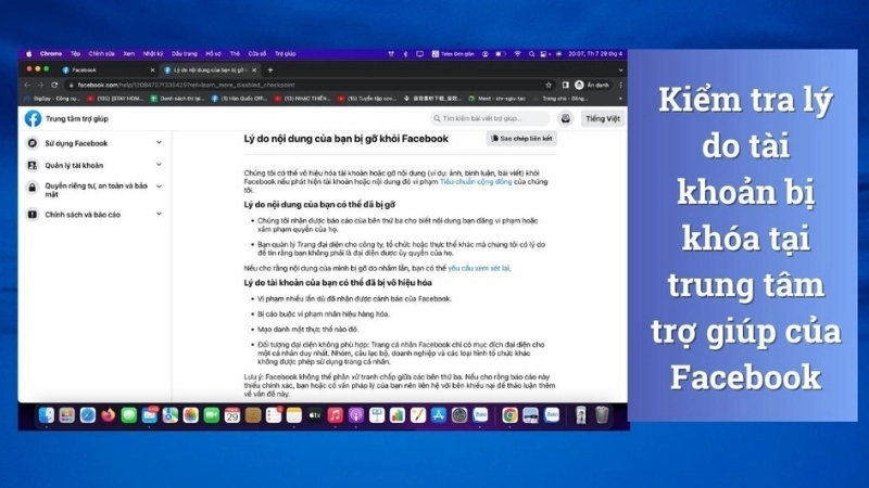 Bị đánh bản quyền Facebook có bị sao không?