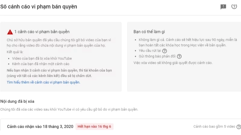 Phương pháp và mẹo chữa trị khi bị đánh bản quyền YouTube