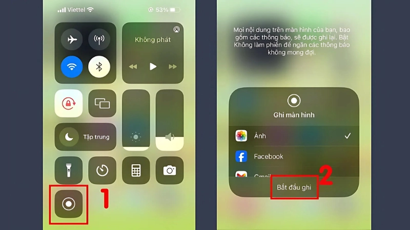 Cách bật ghi màn hình trên iPhone nhanh chóng