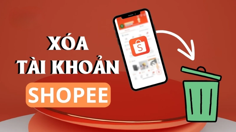 Cách xóa tài khoản Shopee trên điện thoại