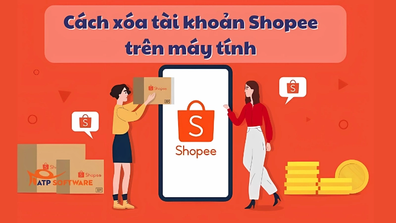 Cách xóa tài khoản Shopee trên máy tính