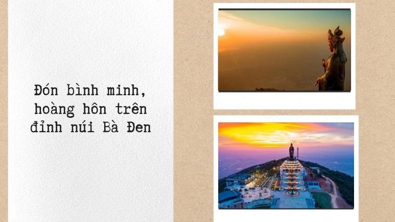 Đón bình minh, hoàng hôn trên đỉnh núi Bà Đen