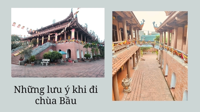 Những lưu ý khi đi chùa Bầu