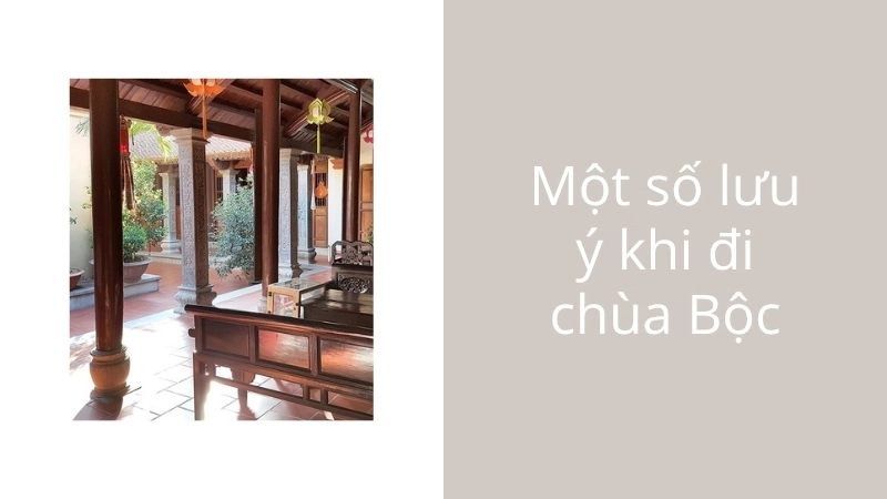 Một số lưu ý khi đi chùa Bộc