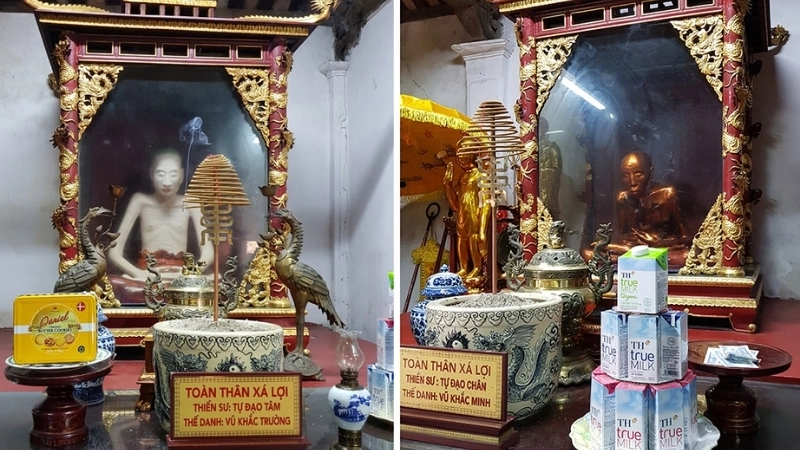 Lưu giữ hai pho tượng nhục thân thiền sư độc đáo