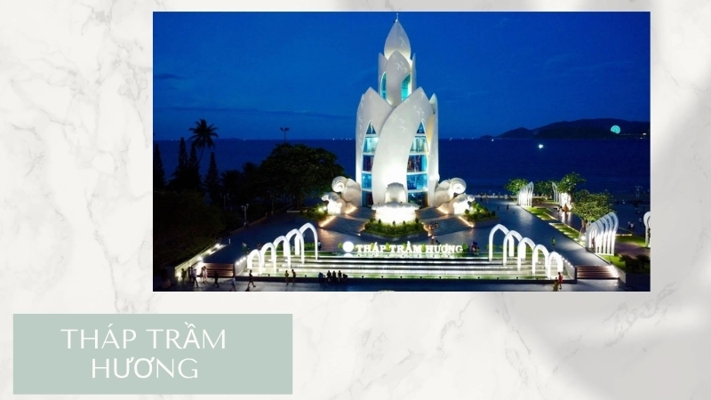 Tháp Trầm Hương – Biểu tượng giữa lòng thành phố biển (cách 5,3km)