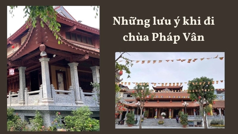 Những lưu ý khi đi chùa Pháp Vân