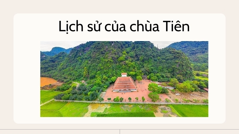 Lịch sử của chùa Tiên