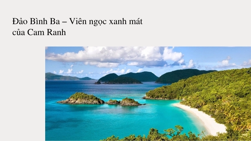 Đảo Bình Ba – Viên ngọc xanh mát của Cam Ranh