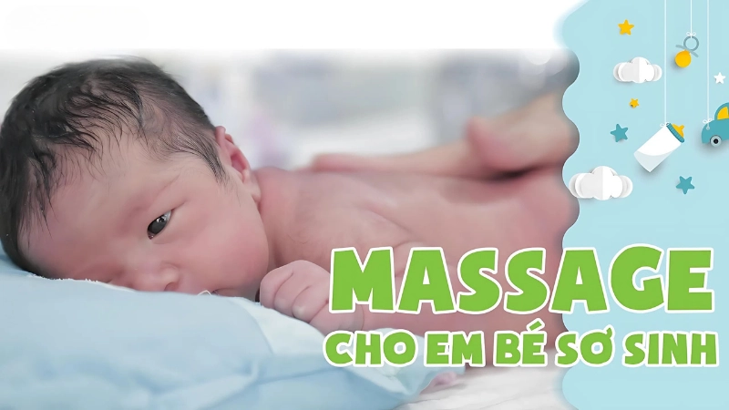 Chuẩn bị trước khi massage cho em bé