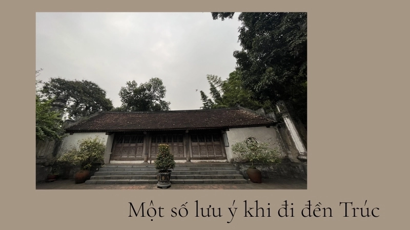 Một số lưu ý khi đi đền Trúc