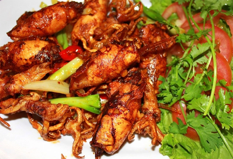 Thơm lừng hương vị mực trứng nướng đậm đà