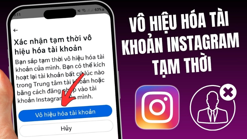 Hướng dẫn cách vô hiệu hóa tài khoản Instagram tạm thời
