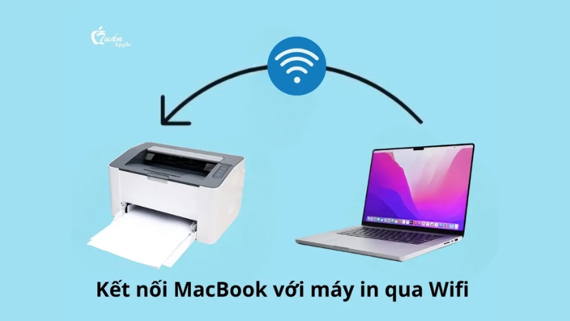 Kết nối máy in với laptop qua Wi-Fi không dây