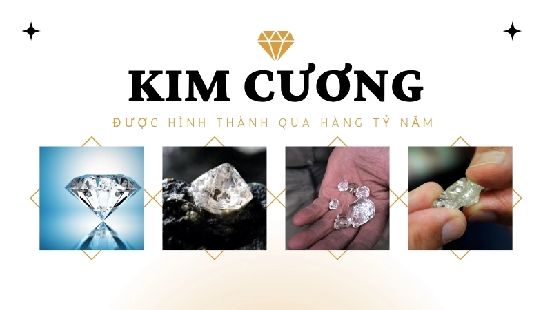 Kim cương diễn ra sâu trong lòng đất qua hàng tỷ năm