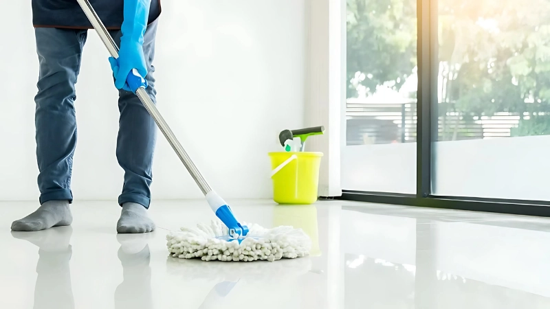  Lau sàn theo hướng ánh sáng chiếu vào
