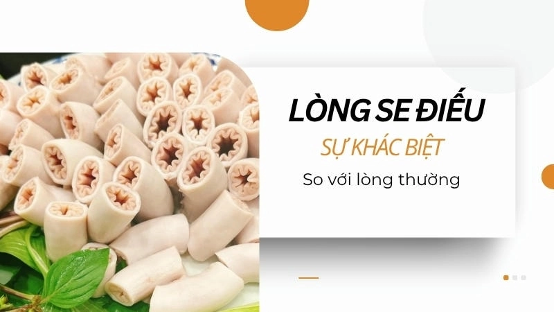 Lòng se điếu khác biệt rõ rệt so với lòng non thông thường
