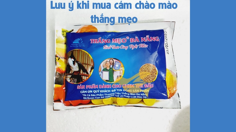 Lưu ý khi chọn mua cám chào mào thắng mẹo