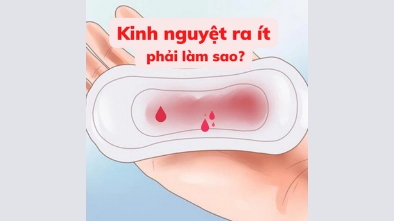 Máu kinh ra ít có bị sao không?