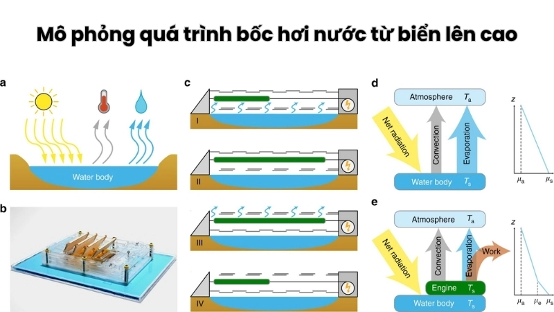 Mô phỏng quá trình bốc hơi nước từ biển lên cao