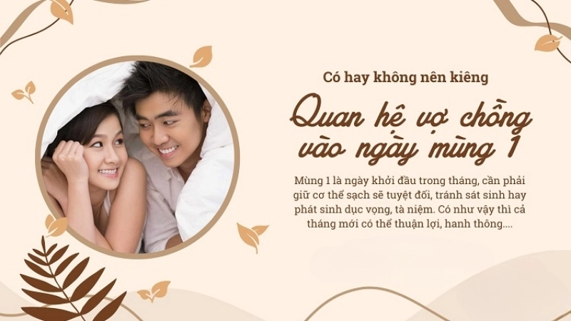 Mùng 1 quan hệ có bị sao không?