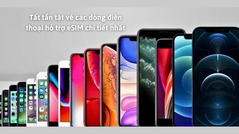 Những dòng iPhone nào hỗ trợ eSIM