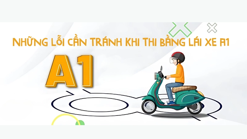  Những lỗi dễ rớt khi thi bằng lái xe A1 cần tránh