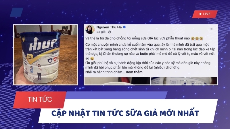 Những tin tức sữa giả xuất hiện liên tục trên các phương tiện truyền thông  
