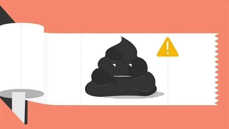 Triệu chứng khi bị đi phân màu đen