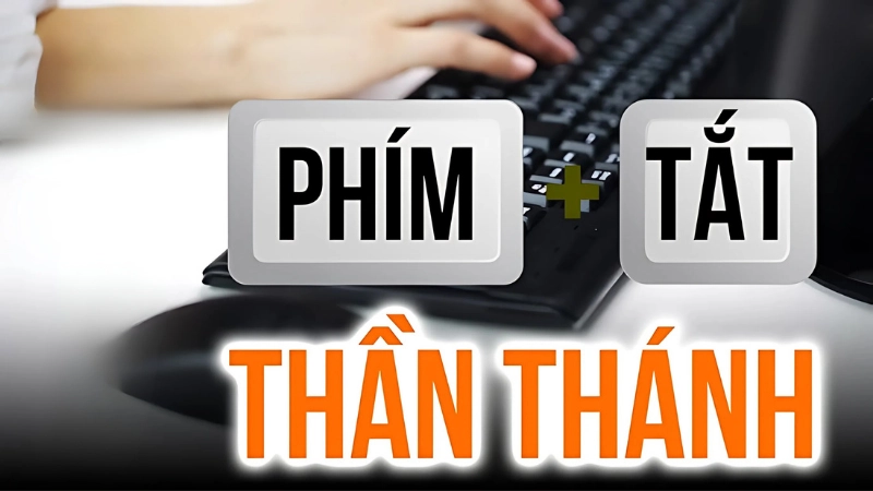Sử dụng phím tắt để thao tác nhanh hơn