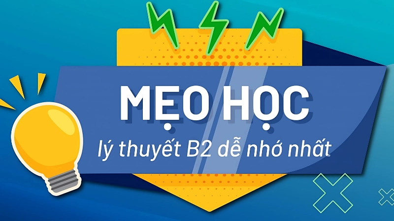 Sử dụng ứng dụng học mẹo 600 câu lý thuyết B2
