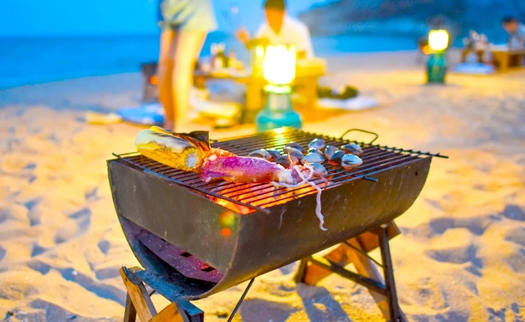 Không thể bỏ lỡ thưởng thức hải sản tại đảo hoang