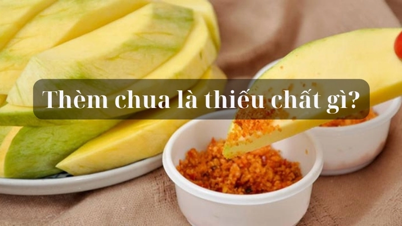Cảm giác thèm chua thường xuất phát từ nhu cầu điều chỉnh trạng thái sinh lý