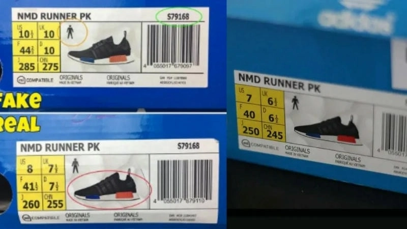 Cách kiểm tra giày Adidas thật giả bằng mã sản phẩm và mã vạch