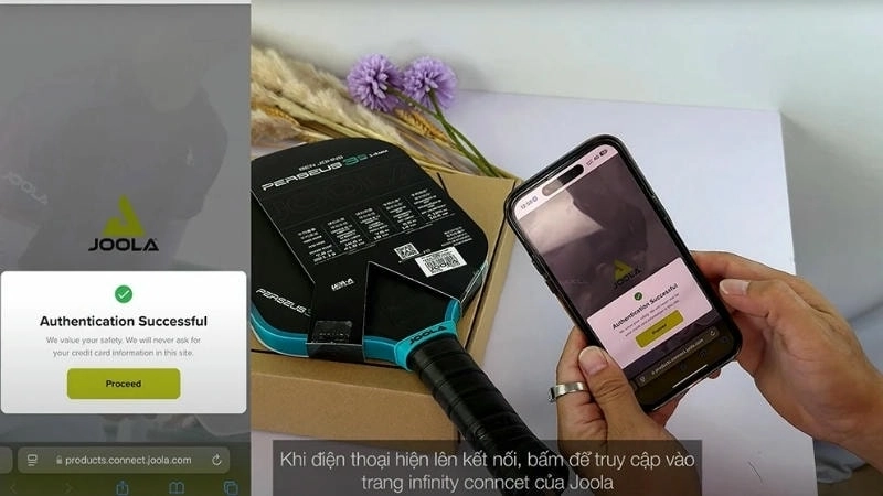 Cách kiểm tra vợt JOOLA chính hãng bằng công nghệ NFC này rất đơn giản  