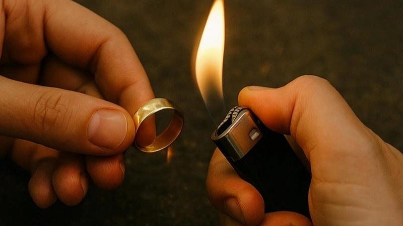  Cần cẩn trọng khi thử vàng bằng lửa để phân biệt vàng 18K thật giả