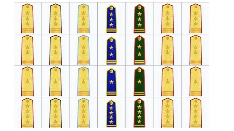  Cầu vai Thiếu úy Công an với một sao và một vạch