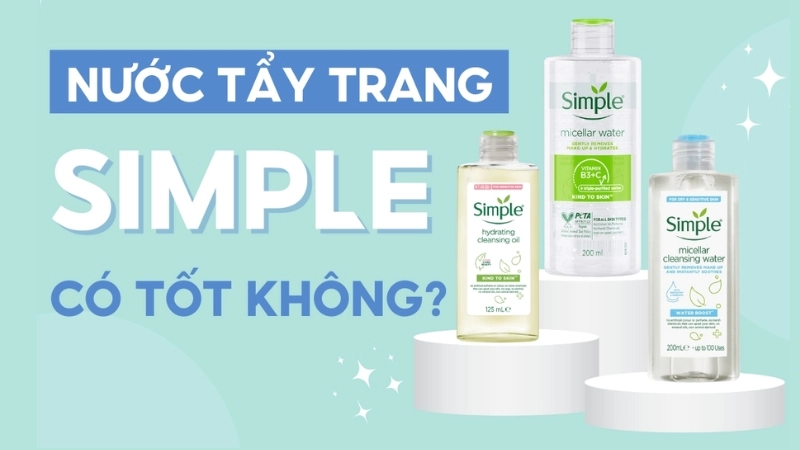 Mua nước tẩy trang simple tại các trang thương mại điện tử chính hãng