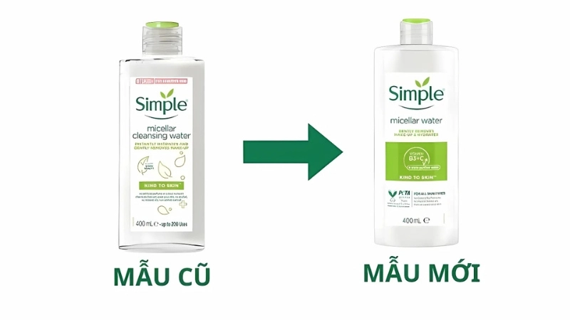 Nước tẩy trang simple mẫu mới có nhiều ưu điểm nổi bật