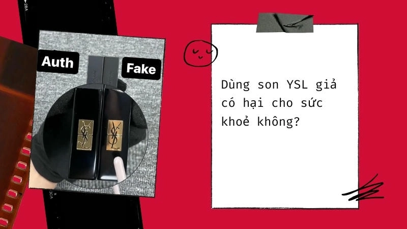 Son YSL giả có hại cho sức khoẻ vì chứa nhiều kim loại nặng