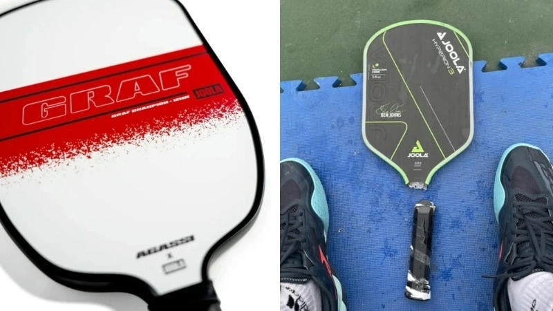 Tay cầm và các chi tiết vợt JOOLA chính hãng được gia công tỉ mỉ 