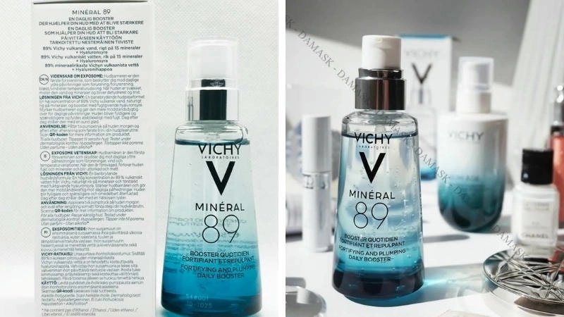 Tìm kiếm và xác minh tem chống giả trên hộp Vichy chính hãng