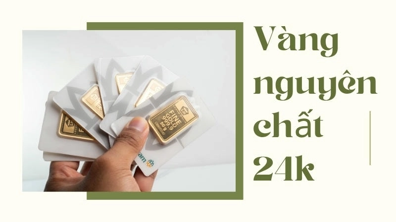 Vàng nguyên chất (24K) không bị xỉn màu
