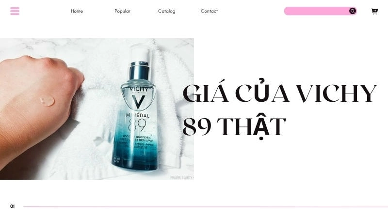 Xem xét mức giá hợp lý khi mua Vichy Mineral 89