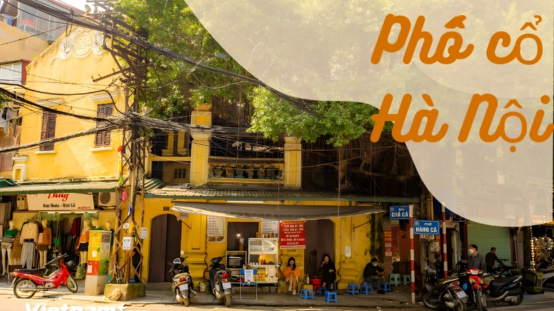 Góc phố cổ hà nội yên bình rợp bóng cây xanh