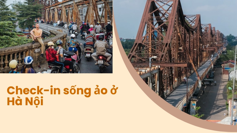 Giới trẻ check-in tại cầu long biên lịch sử