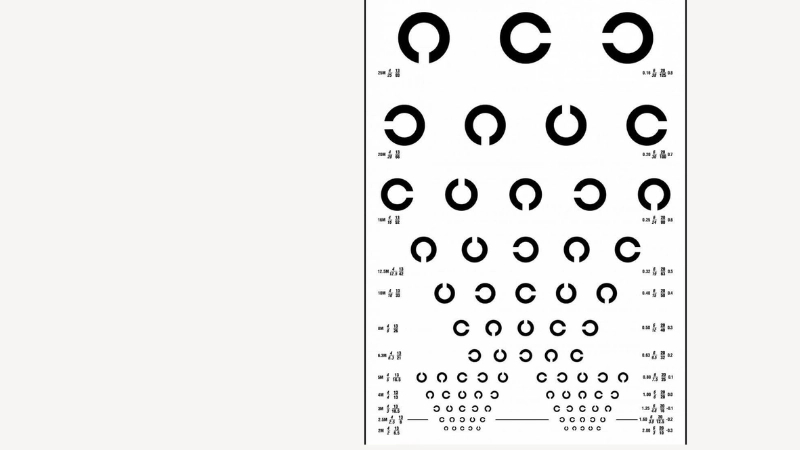 Bảng đo thị lực kiểm tra mắt định kỳ