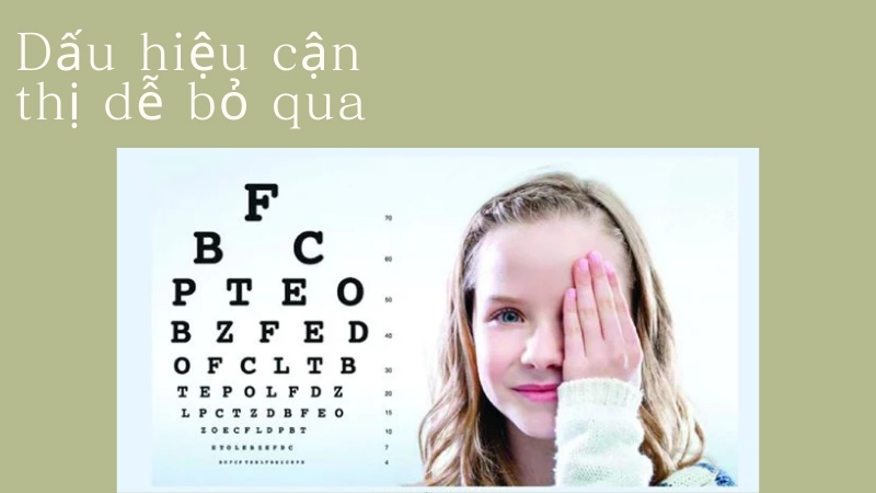 Dấu hiệu nhận biết cận thị bạn không được lờ đi