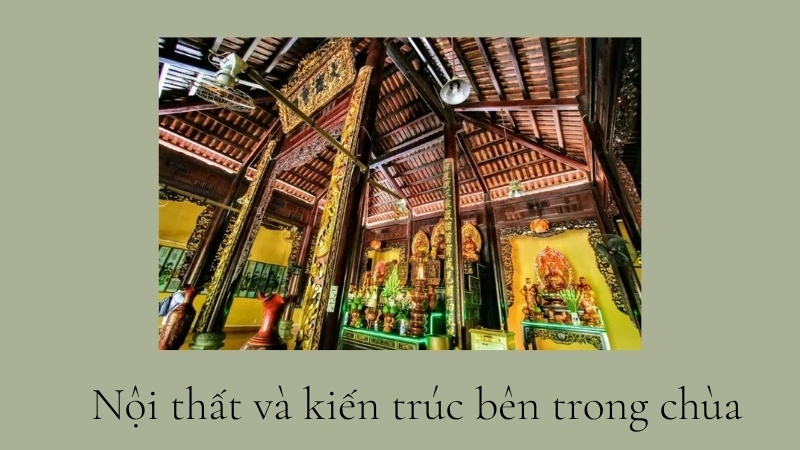Nội thất và kiến trúc bên trong chùa